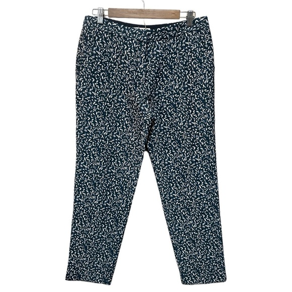 EUC - Tory Burch Confettia Wool Blend Jacquard Trouser Ankle Pants - size 6 - Picture 4 of 6